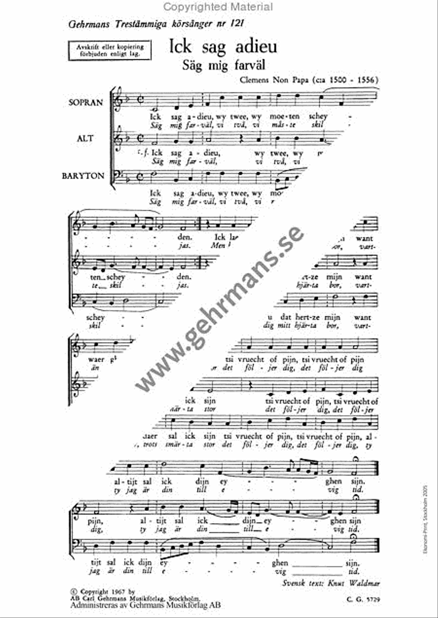 Ick sag adieu 3-Part scores gallery preview page 2