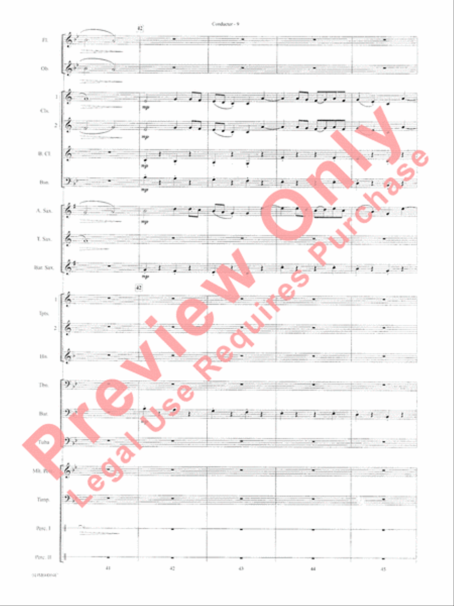 Paths of Glory Concert Band scores gallery preview page 11