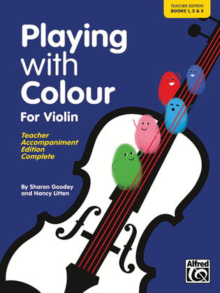 Book cover for Playing with Colour for Violin, Teacher Book