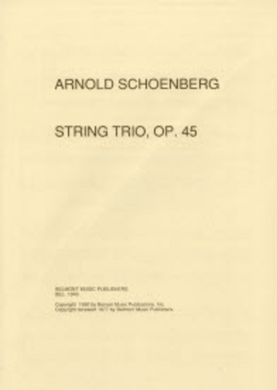 String Trio, Op. 45 String Trio scores gallery preview page 1