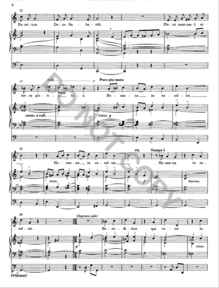 Missa Brevis Unison Choir scores gallery preview page 9