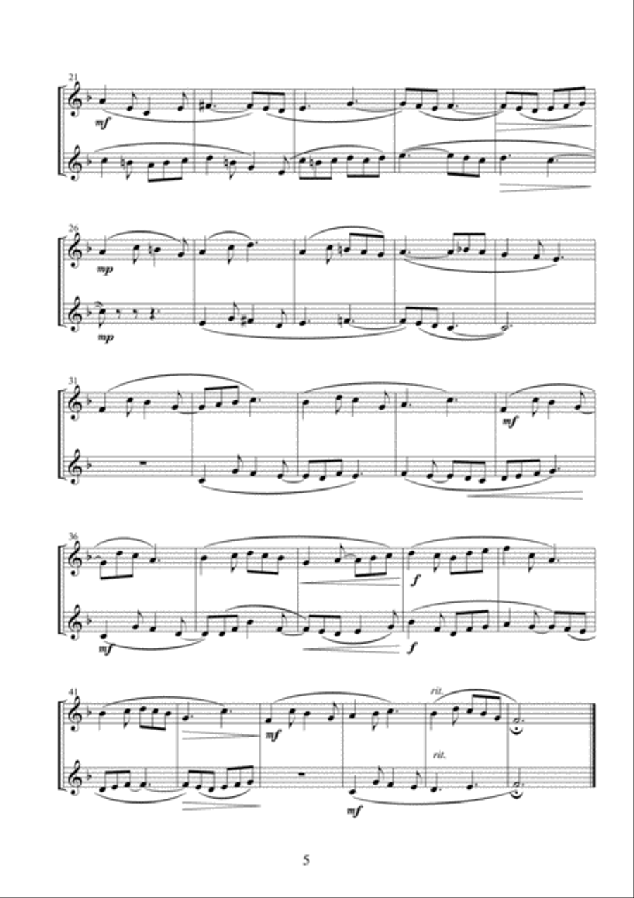 15 Duos for Two Horns 15 Duos for Two Horns Brass Duet scores gallery preview page 6