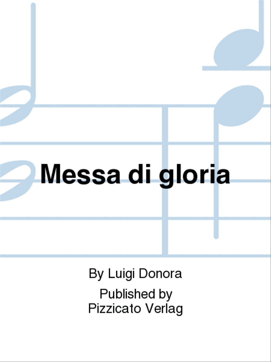 Messa di gloria Mass scores gallery preview page 1