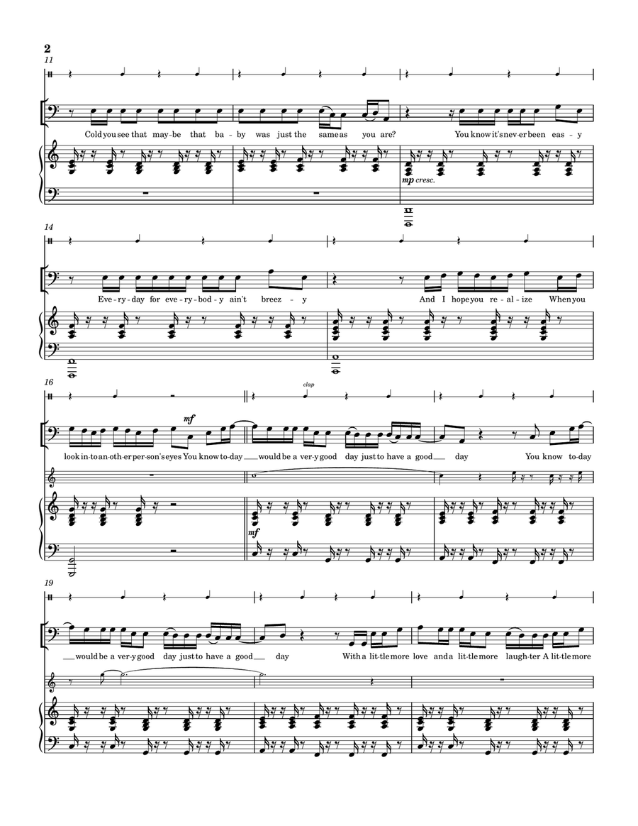 Good Day For A Good Day Piano, Vocal scores gallery preview page 2