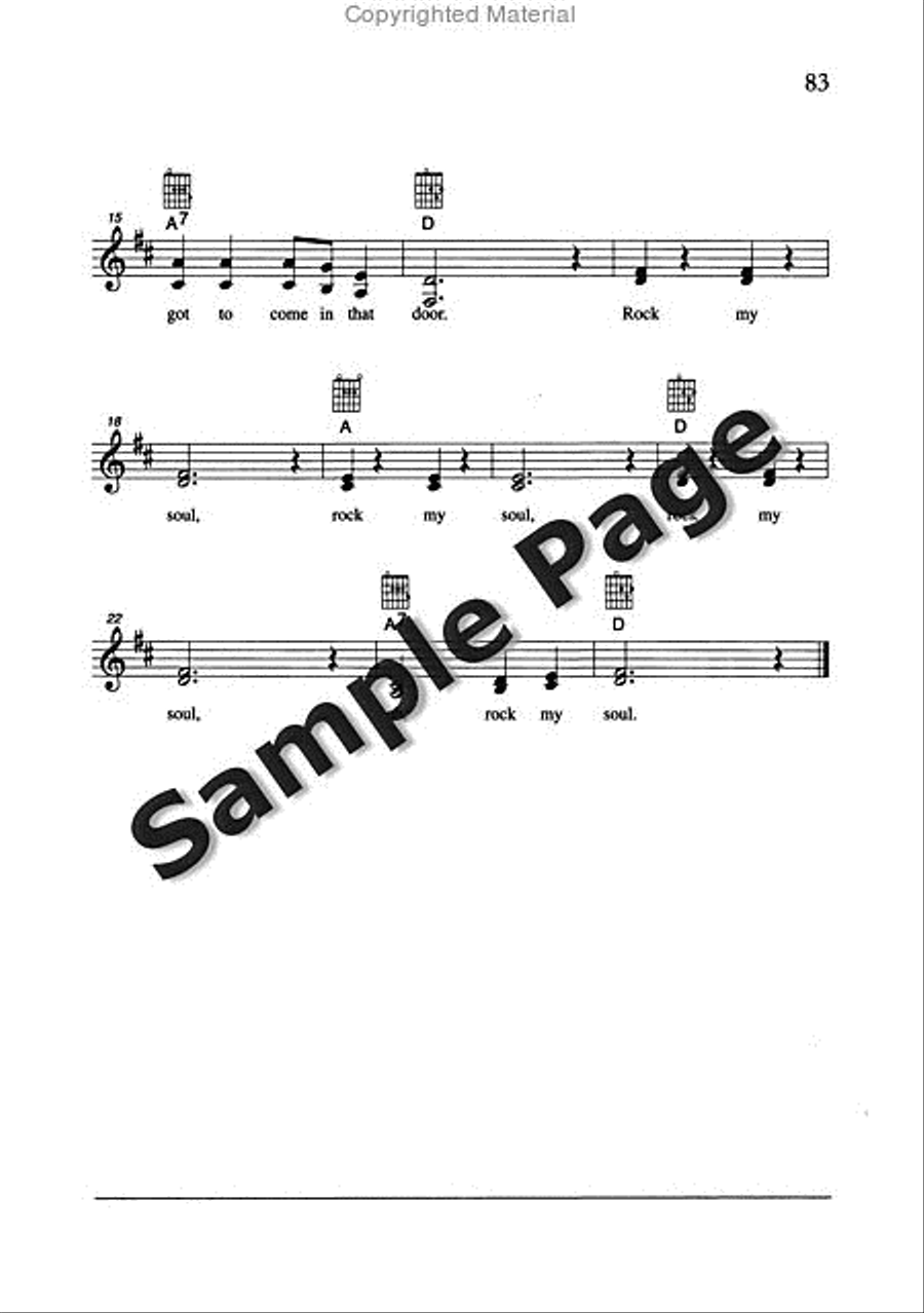 Best of Spirituals & Gospels Acoustic Guitar scores gallery preview page 84