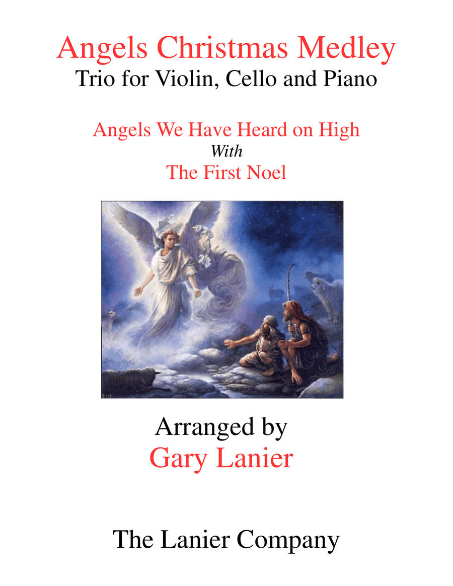 ANGELS CHRISTMAS MEDLEY (Piano Trio for Violin, Cello and Piano) Piano Trio scores gallery preview page 1