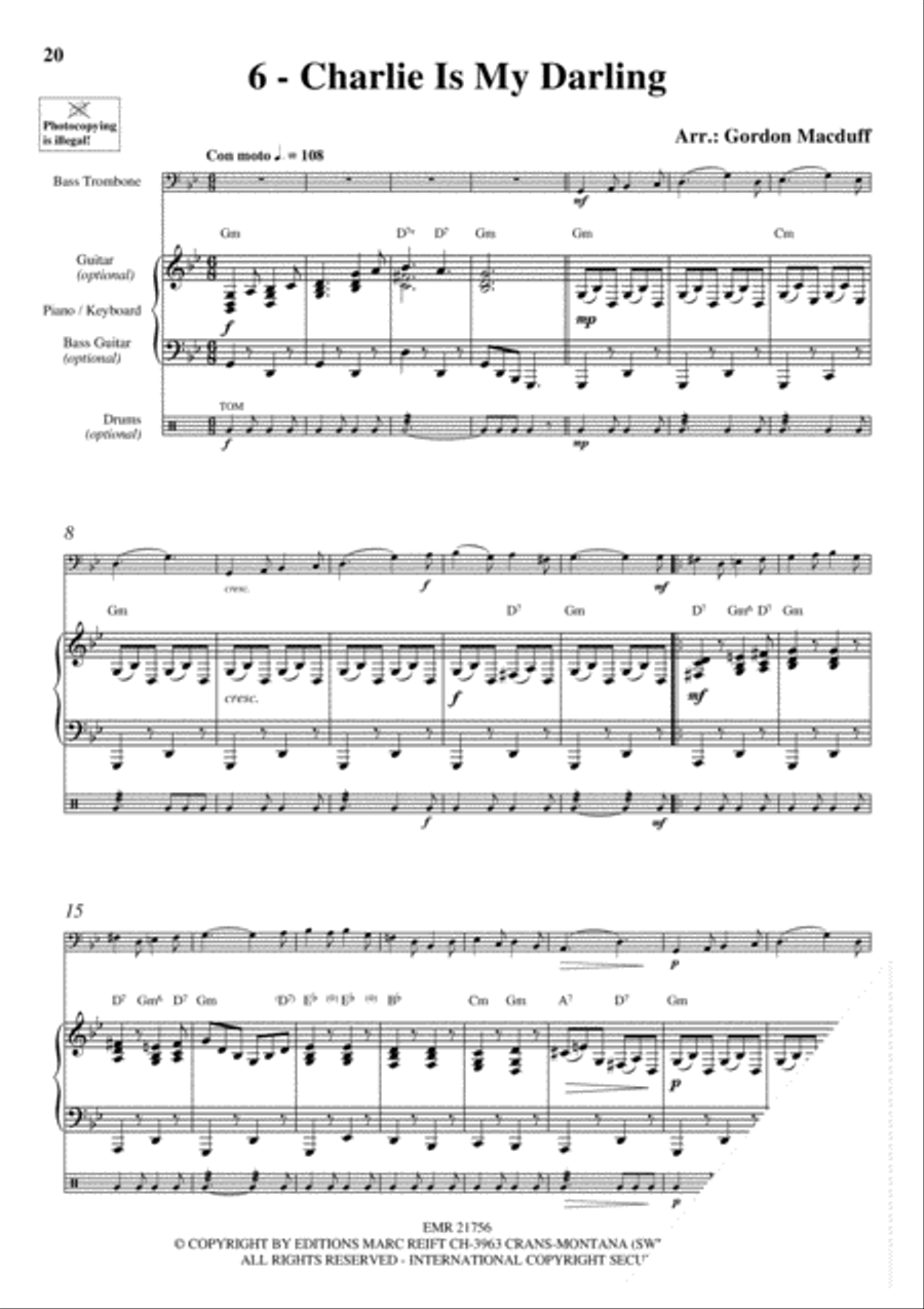 20 Celtic Hits Bass Trombone scores gallery preview page 8