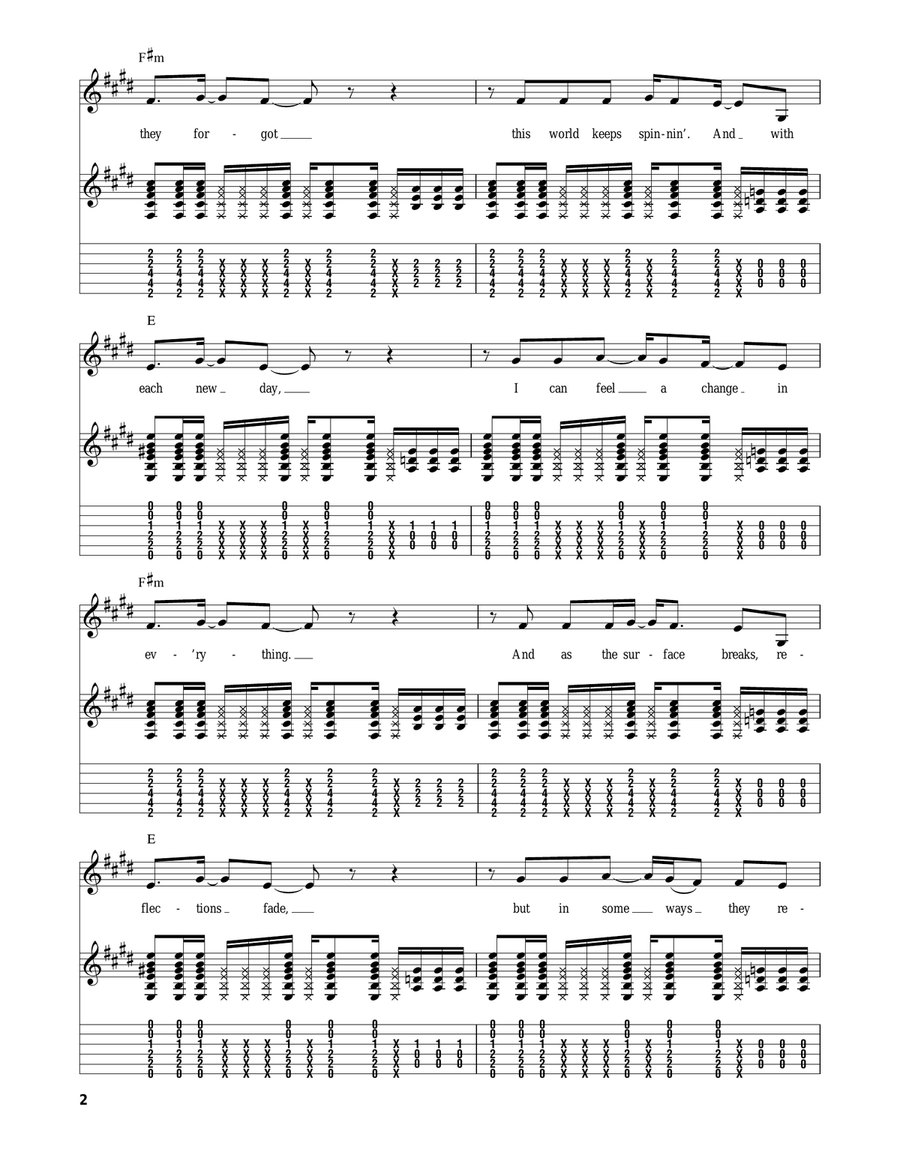 Upside Down Upside Down Acoustic Guitar scores gallery preview page 2