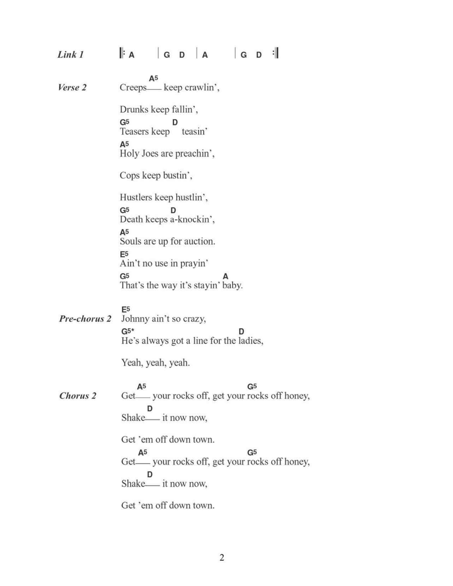 Rocks Acoustic Guitar scores gallery preview page 2