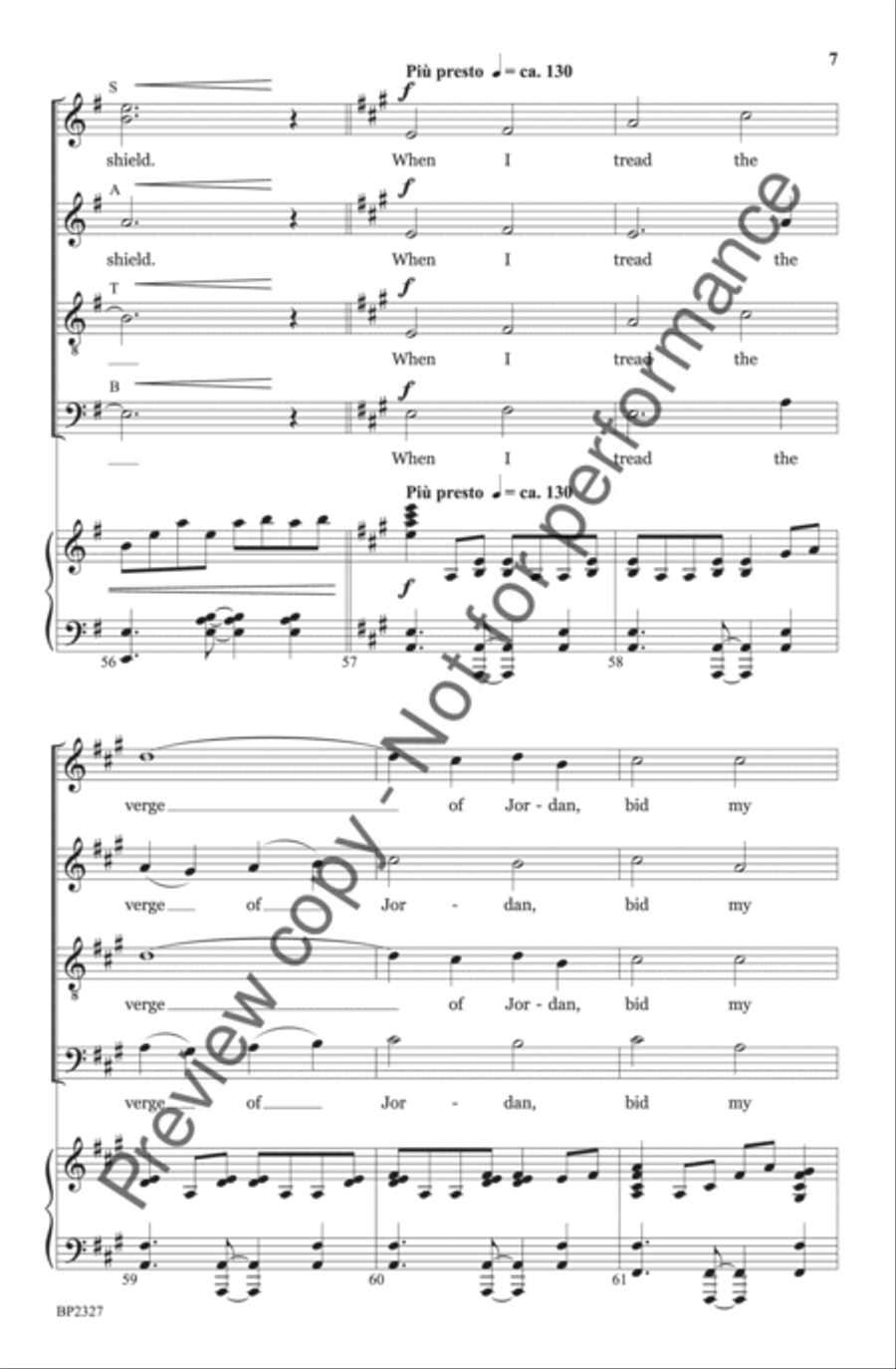 Guide Me, O Thou Great Jehovah - Courtney 4-Part scores gallery preview page 8
