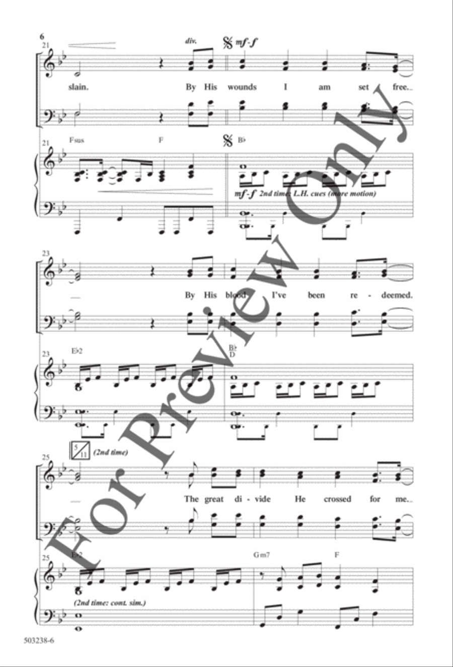 God of Calvary - Anthem 4-Part scores gallery preview page 5