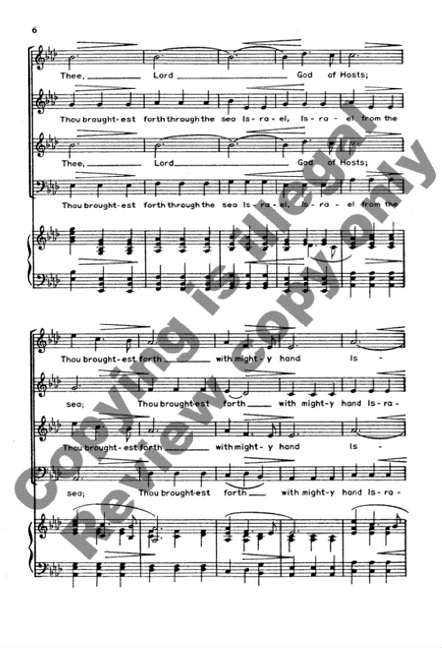 Thanks Be To Thee 4-Part scores gallery preview page 6