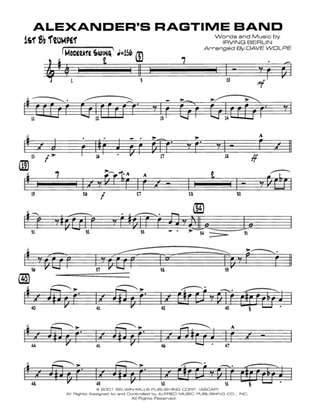 Alexander's Ragtime Band: 1st B-flat Trumpet