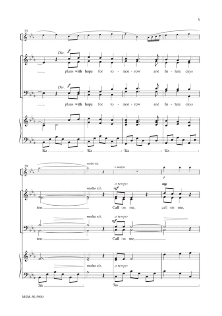 For I Know 4-Part scores gallery preview page 5
