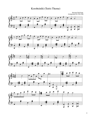 Tetris Theme (aka Korobeiniki) - Piano Solo