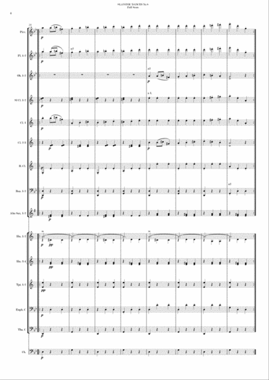 SLAVONIC DANCES Nº 8 Concert Band scores gallery preview page 6