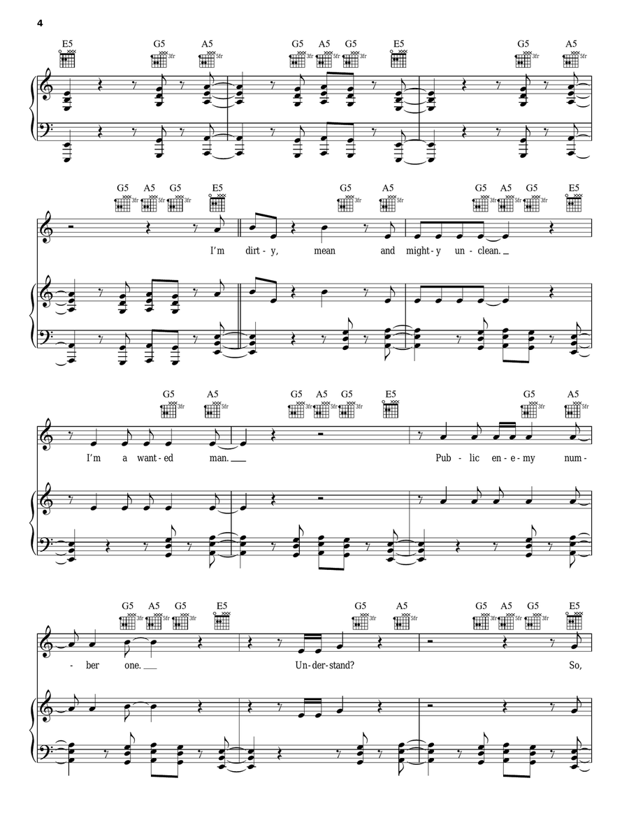 T.N.T. Acoustic Guitar scores gallery preview page 4