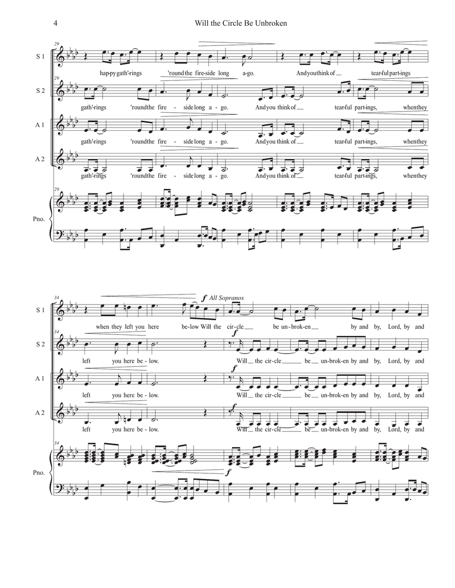 Will the Circle Be Unbroken SSAA scores gallery preview page 4