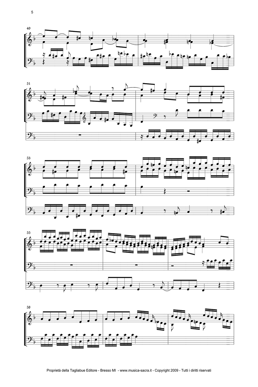 TOCCATA AND FUGUE in D minor - BWV 565 - J.S.Bach Organ Solo scores gallery preview page 5