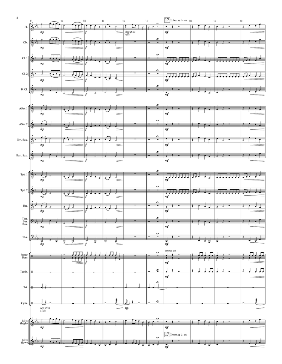Mythos Unleashed - for young concert band Concert Band scores gallery preview page 5