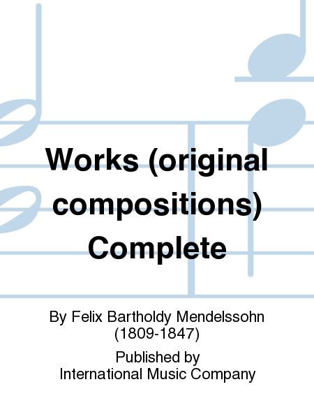 Works (original compositions) Complete