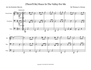 Book cover for There'll Be Peace In The Valley For Me (tra.arr.)
