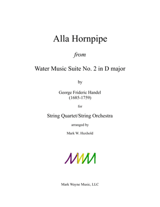Book cover for Alla Hornpipe from Water Music Suite No. 2 in D major