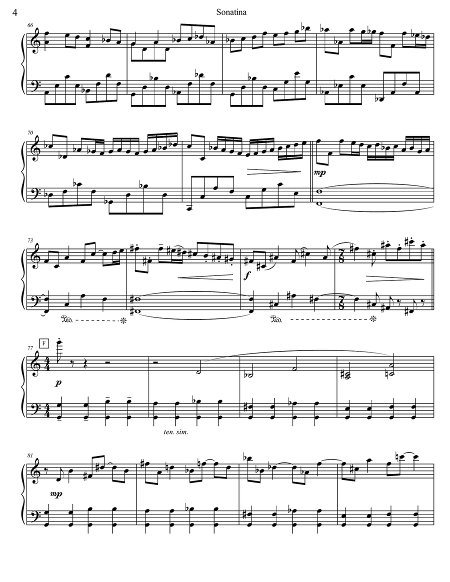 Sonatina Sonatina Piano Solo scores gallery preview page 4