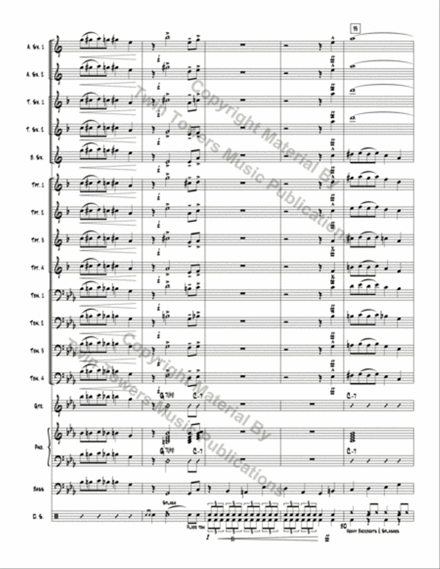 DJ Private Eye Jazz Ensemble scores gallery preview page 16