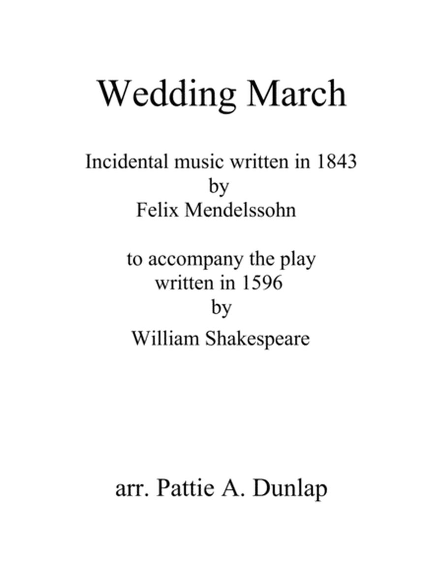 Wedding March, Mendelssohn image number null