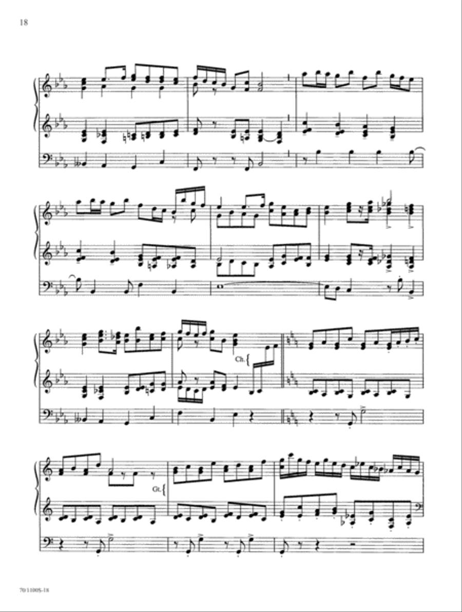 Wood Works on Original Themes Organ Solo scores gallery preview page 15