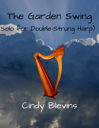 Book cover for The Garden Swing, original solo for Double-Strung Harp