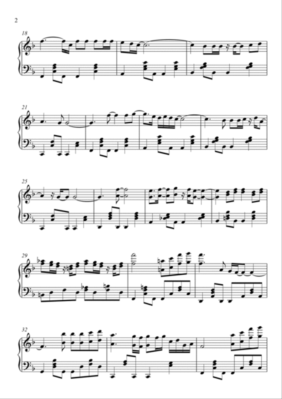 Everytime You Go Away Piano Solo scores gallery preview page 2