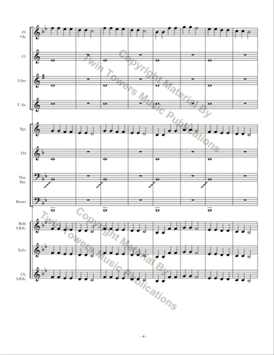 Star in the Night Concert Band scores gallery preview page 5