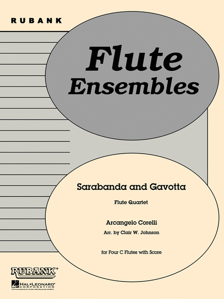 Sarabanda And Gavotta - Flute Quartets With Score