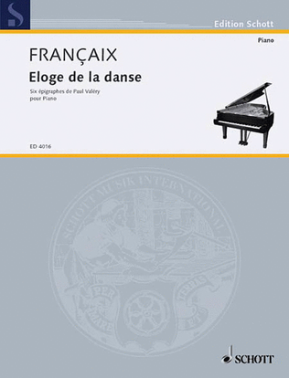 Book cover for Eloge De La Danse Piano Solo