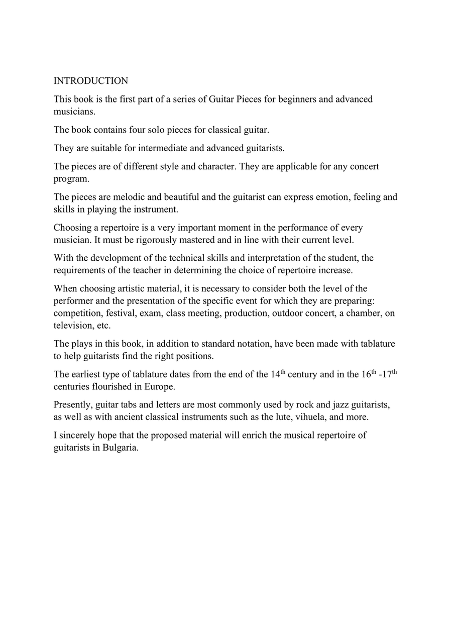 Guitar Pieces - Original classical guitar music Acoustic Guitar scores gallery preview page 6