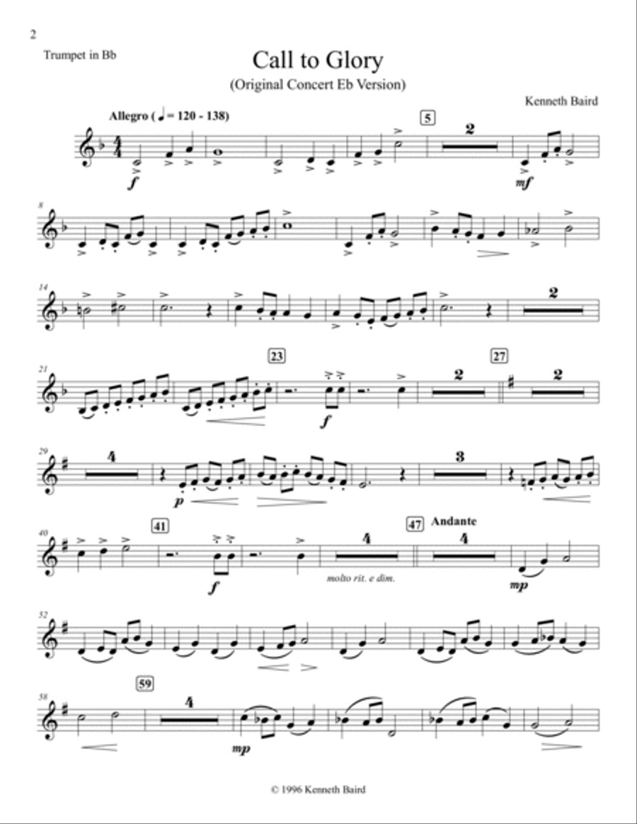Artistic Solos for Trumpet and Piano (Complete: Solo and Accompaniment Included) B-Flat Trumpet scores gallery preview page 3