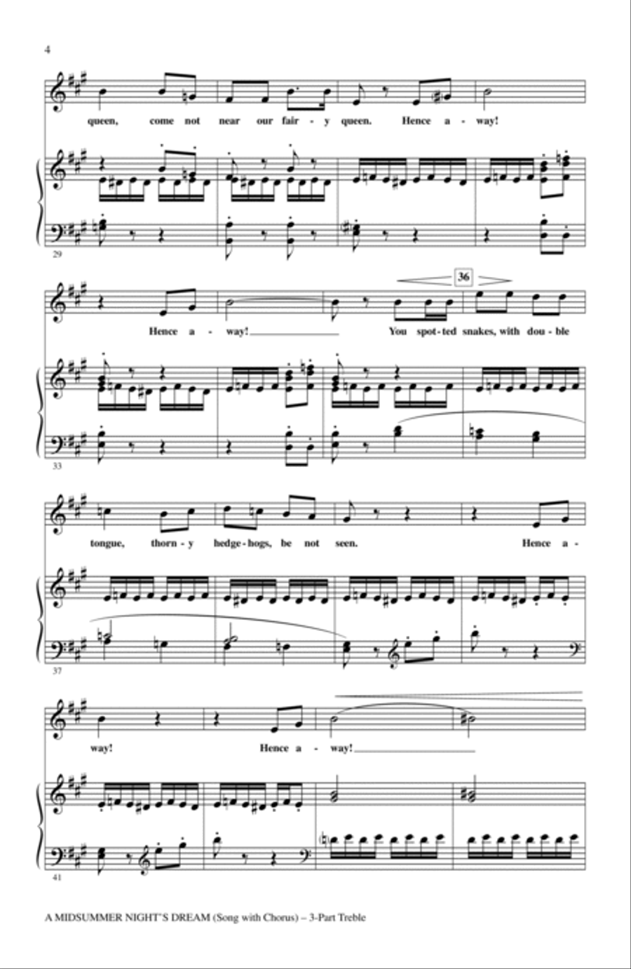 A Midsummer Night's Dream Overture, Excerpt 3-Part scores gallery preview page 3