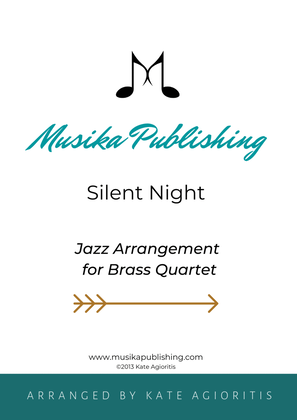 Book cover for Silent Night - Jazz Carol for Brass Quartet