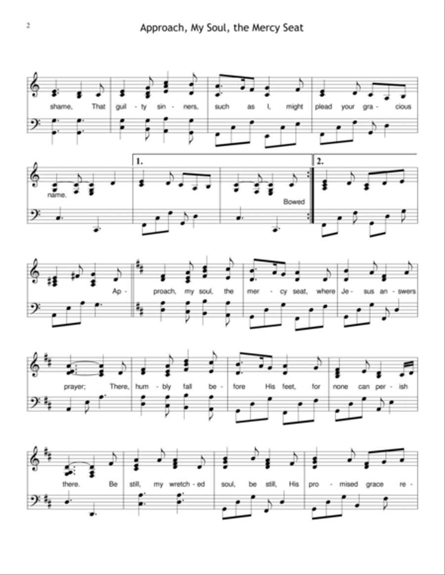 Approach, My Soul, the Mercy Seat Choir scores gallery preview page 2
