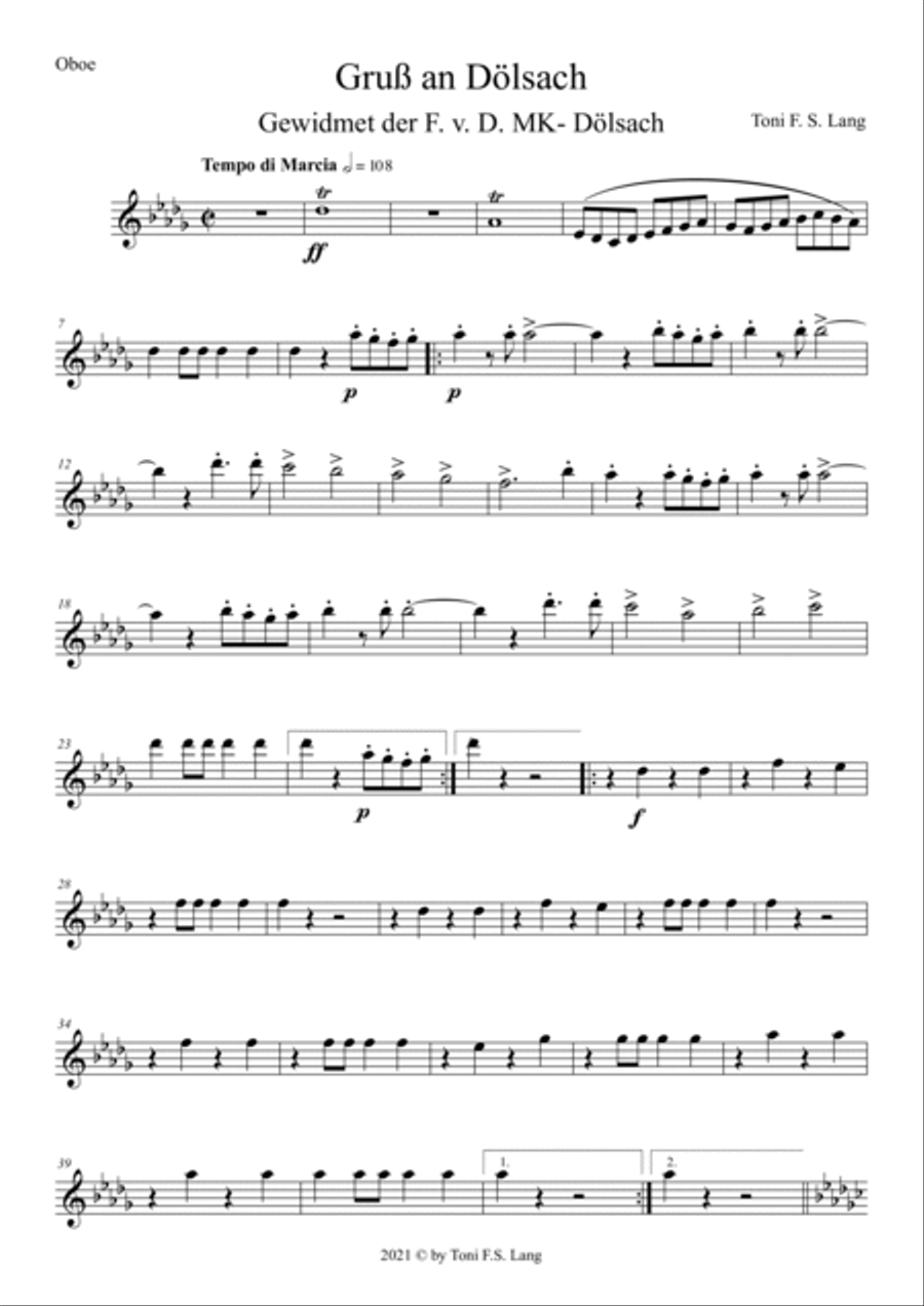 Gruß an Dölsach Parts Gruß an Dölsach Parts Concert Band scores gallery preview page 5