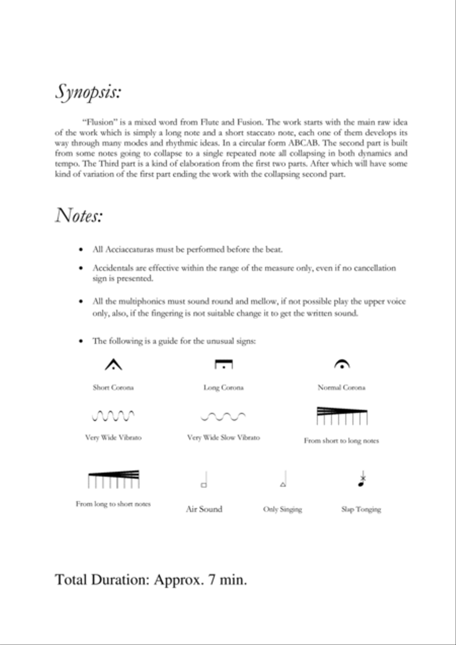 Flusion for Solo Flute, OP. 82 Flute Solo scores gallery preview page 2
