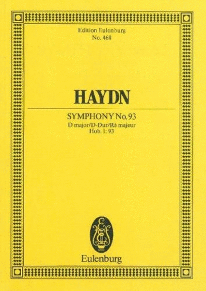 Symphony No. 93 in D Major, Hob.I:93