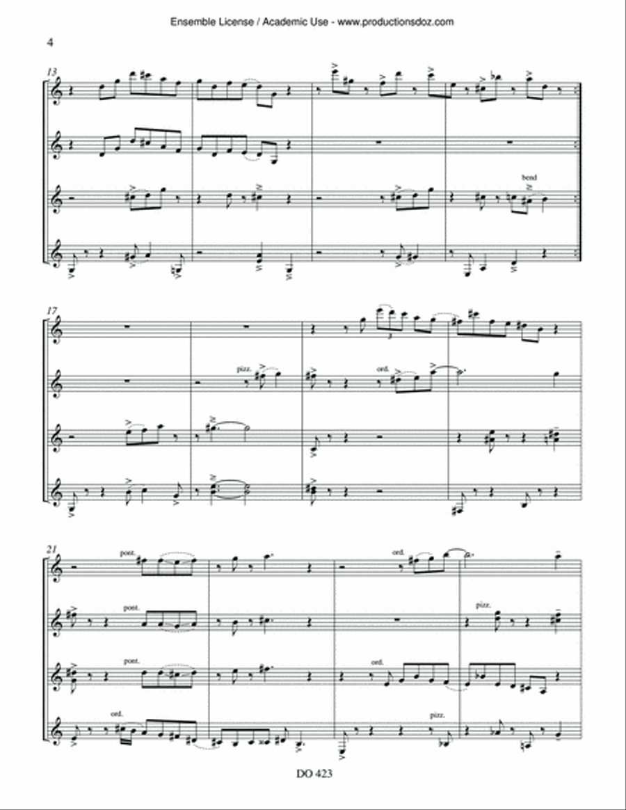 Stirfry Stirfry Guitar Ensemble scores gallery preview page 4