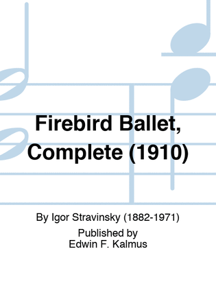 Book cover for Firebird Ballet, Complete (1910)