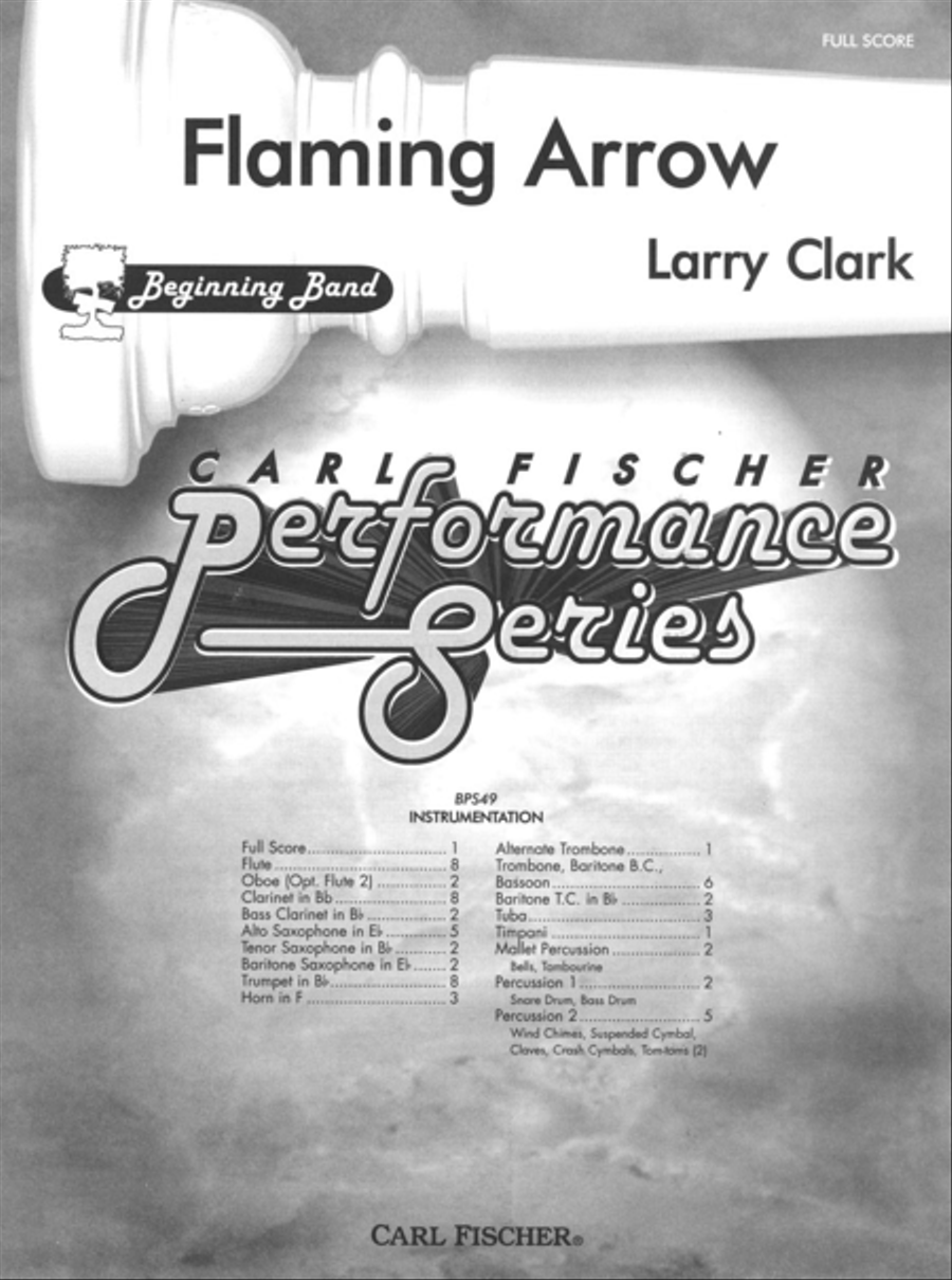 Flaming Arrow Flaming Arrow Concert Band scores gallery preview page 1
