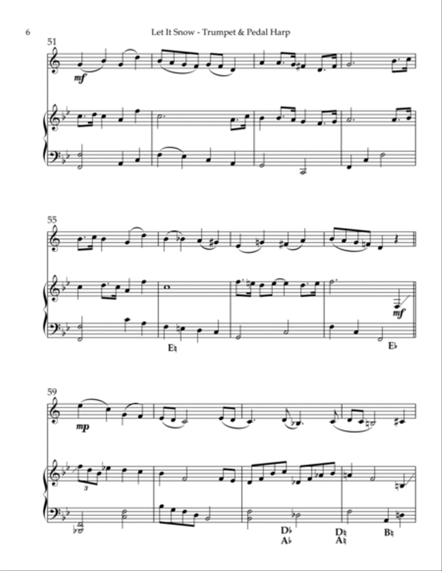 Let It Snow! Let It Snow! Let It Snow! Trumpet Duet scores gallery preview page 6