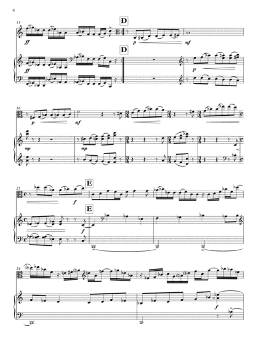 [Kay] Sonata for Viola and Piano Piano scores gallery preview page 6