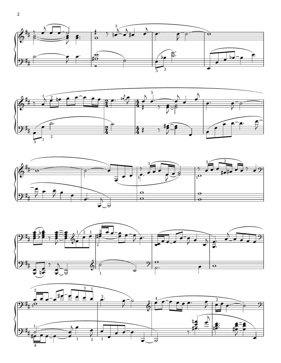 E lucevan le stelle from Tosca (arr. Lee Evans) Piano Solo scores gallery preview page 2